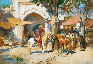 Frederick A Bridgman  Dans le souk Alger